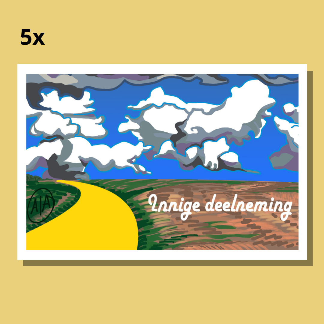 Kaartje "Innige deelneming" (5st)